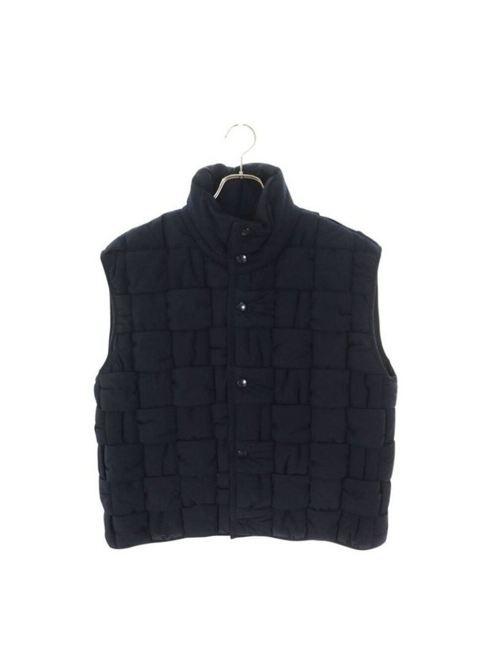 Bottega Veneta Technical Nylon Intrecciato Down Vest S